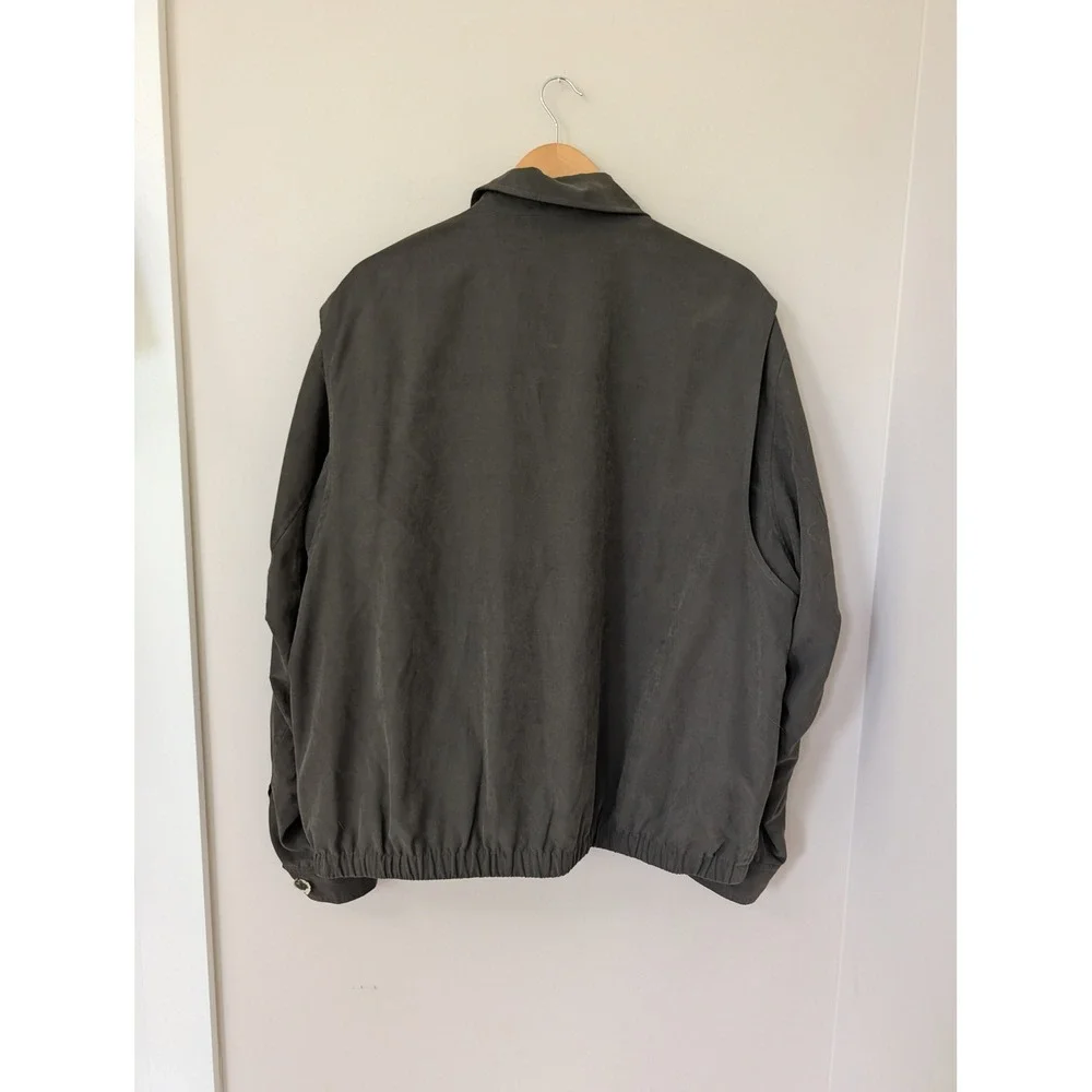 Vintage Orvis Signature Mens XL‎ Bomber Jacket Green Brown 90s Old Money